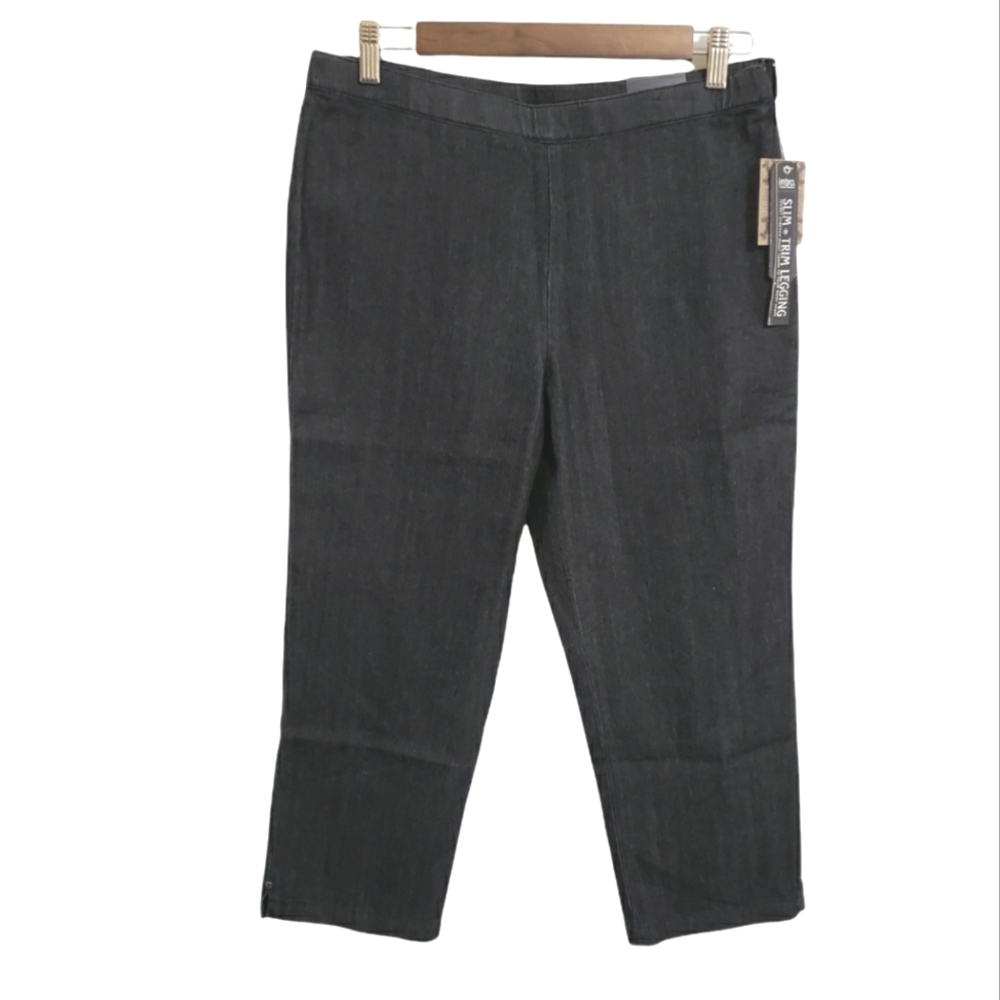 Intro Jonathan Ross Denim Slim-n-Trim Cropped Legging Size 8 NWT